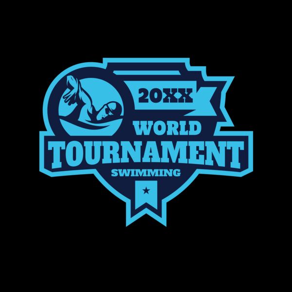 Tournament World  Swimming logo template Thumbnail